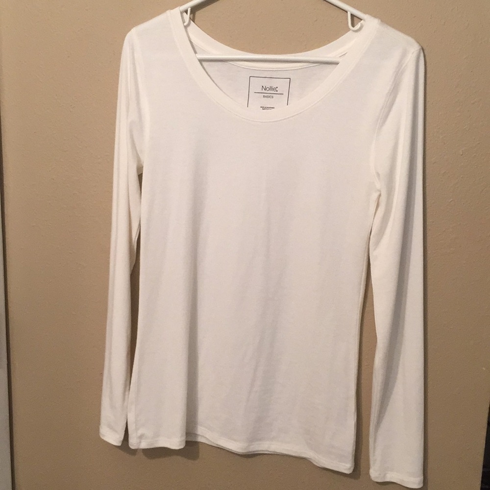 Nollie Basics cream long sleeve top
